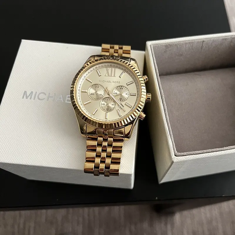 Michael Kors Lexington Gold-tone Quartz Men's Watch- MK8281